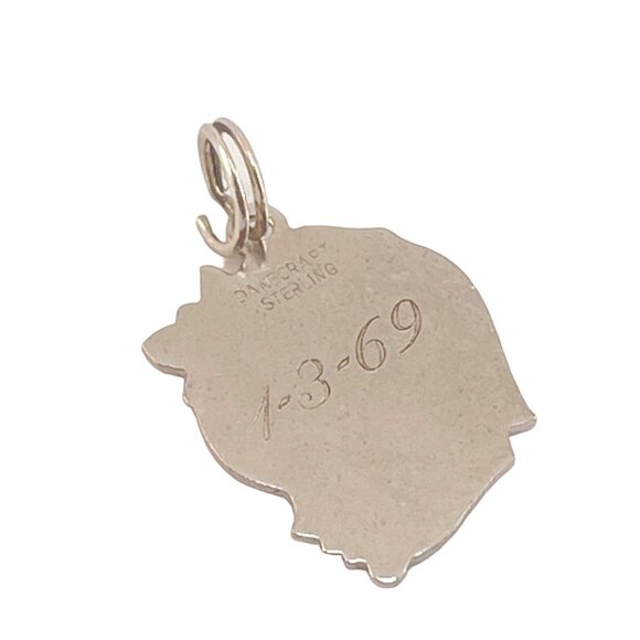 Vintage Dancraft Sterling Silver Custom Laurie 1969 Engraved Pendant - Picture 4 of 6